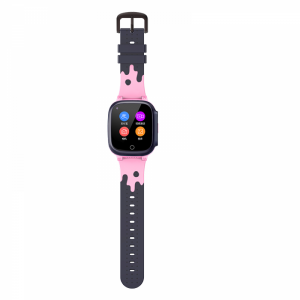 Детские Умные-часы c GPS трекингом и мониторингом температуры 4G KIDDO Watch GELIKON LINE 3025 GPS, Розовый
