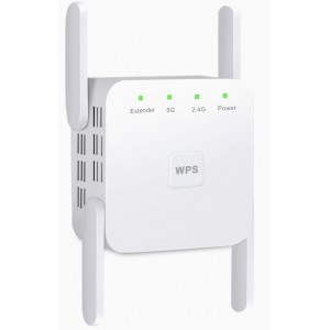 Wi-fi ретранслятор, репитер беспроводной, удлинитель сети Wi-Fi 5G+2.4G